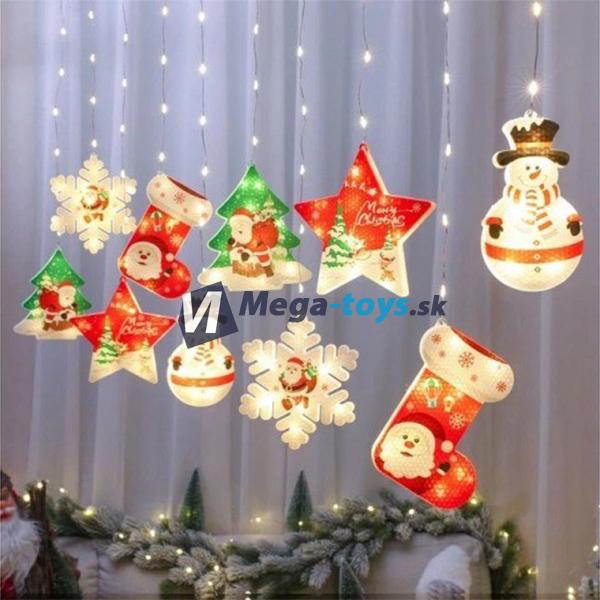 Vianočná LED dekorácia 5 farebných motívov