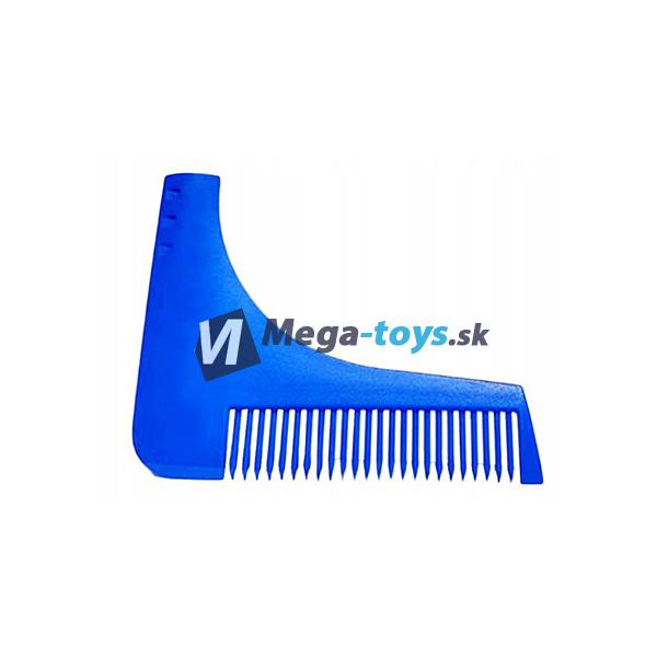 Hrebeň a šablóna na zastrihávanie fúzov