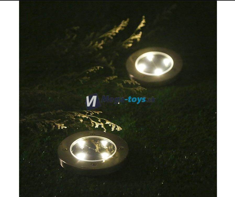 Solárne záhradné svetlo 8 LED zapichovacie 4ks
