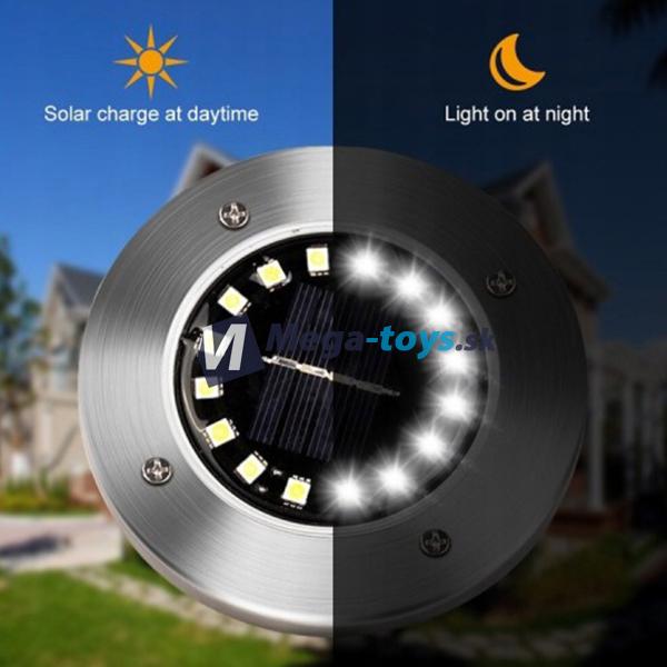 Solárne záhradné svetlo 16 LED zapichovacie 4ks