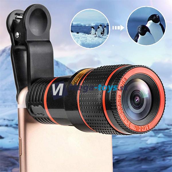 Objektív na telefón 8x zoom