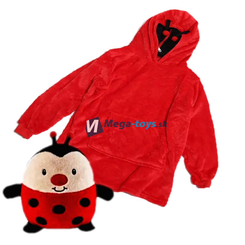 Detské pončo, vankúšik a plyšák 3v1