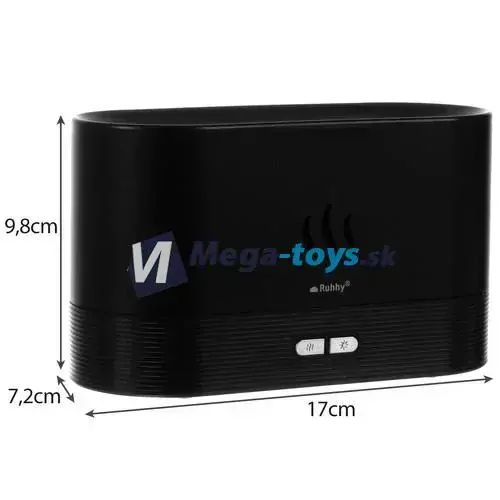 Aróma difuzér zvlhčovač čierny 180 ml