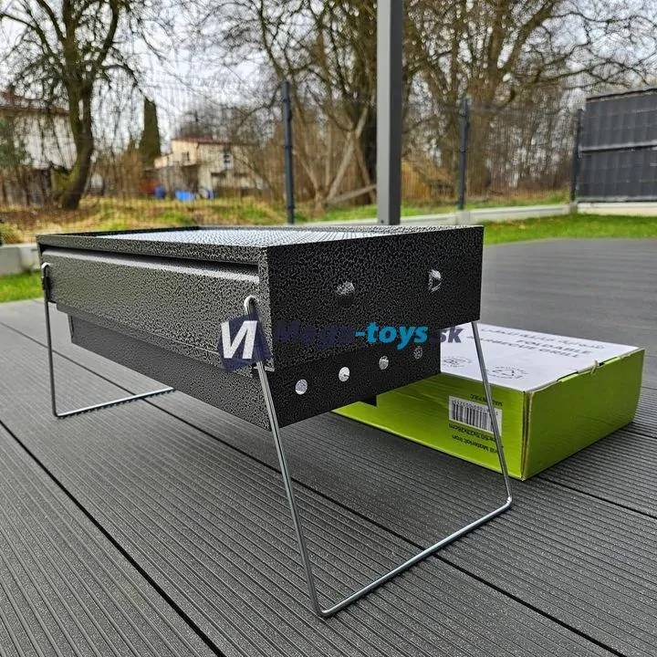 Prenosný cestovný skladací gril 51 x 23 cm