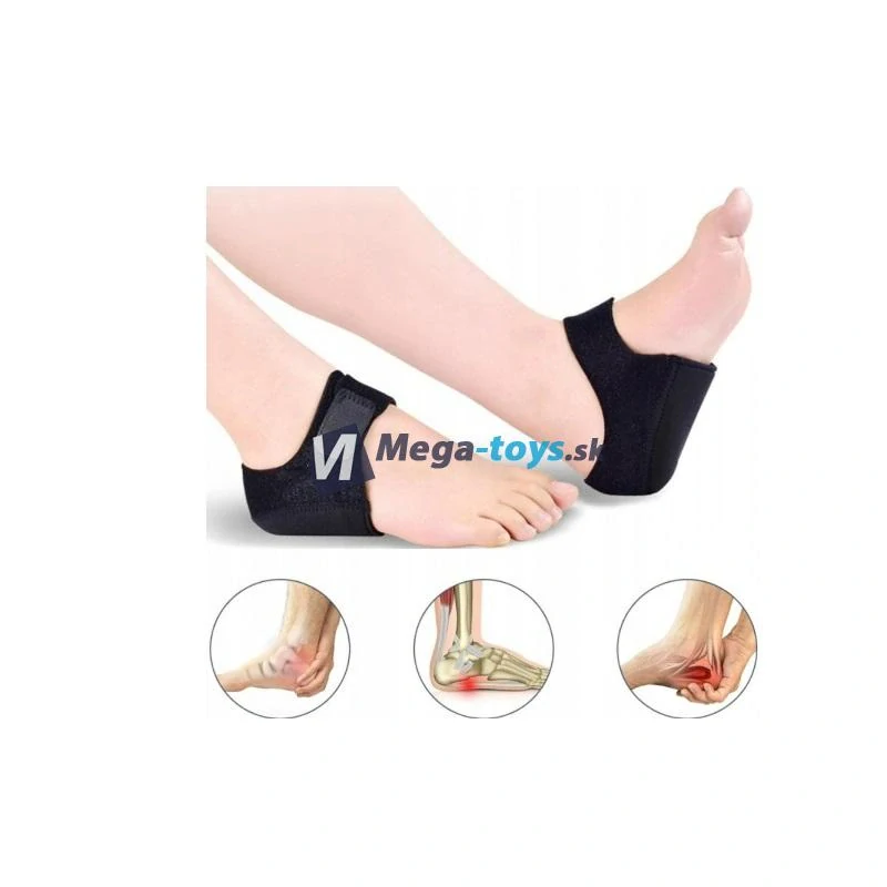 Ortopedická ortéza na pätu čierna