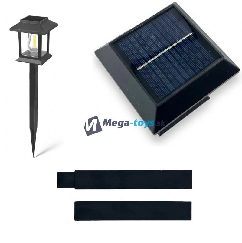 Solárna záhradná lampa 39,5cm - teplá biela Lucerna