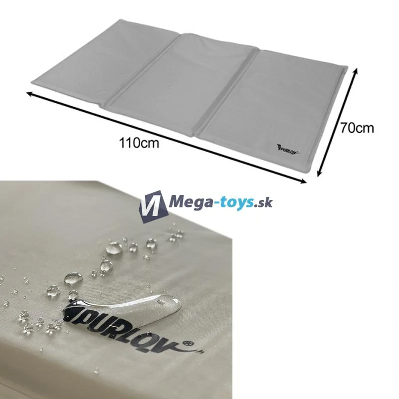 Chladiaca podložka pre domáce zvieratá 110x70cm sivá