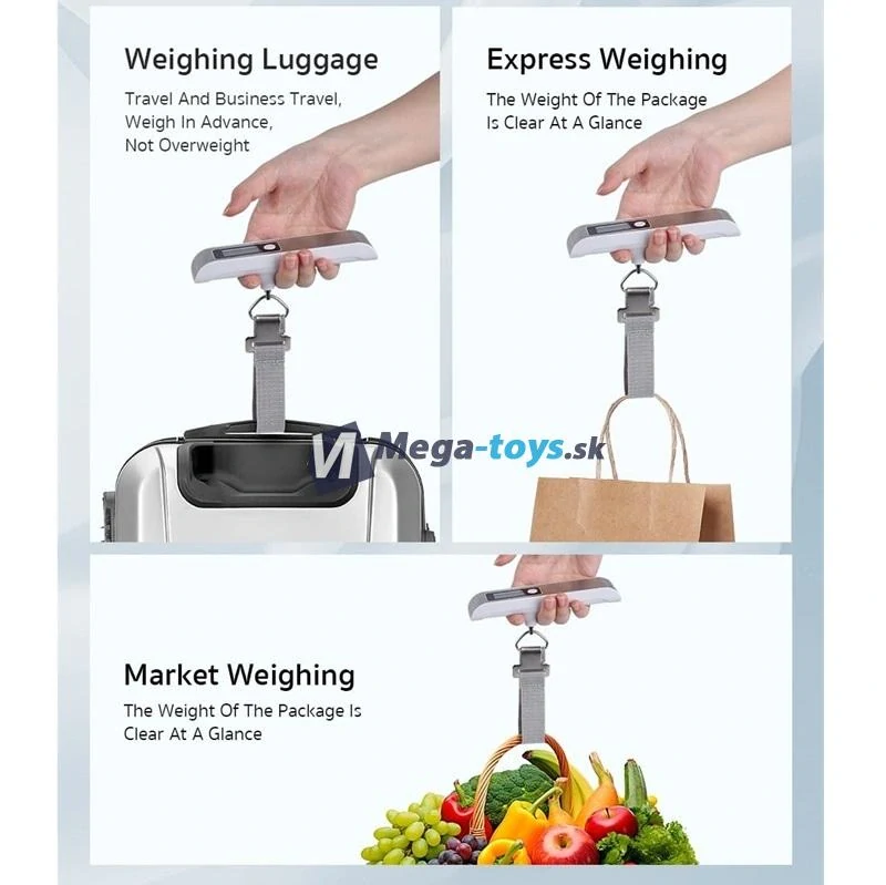 Digitálna váha na batožinu COTECi 50 kg