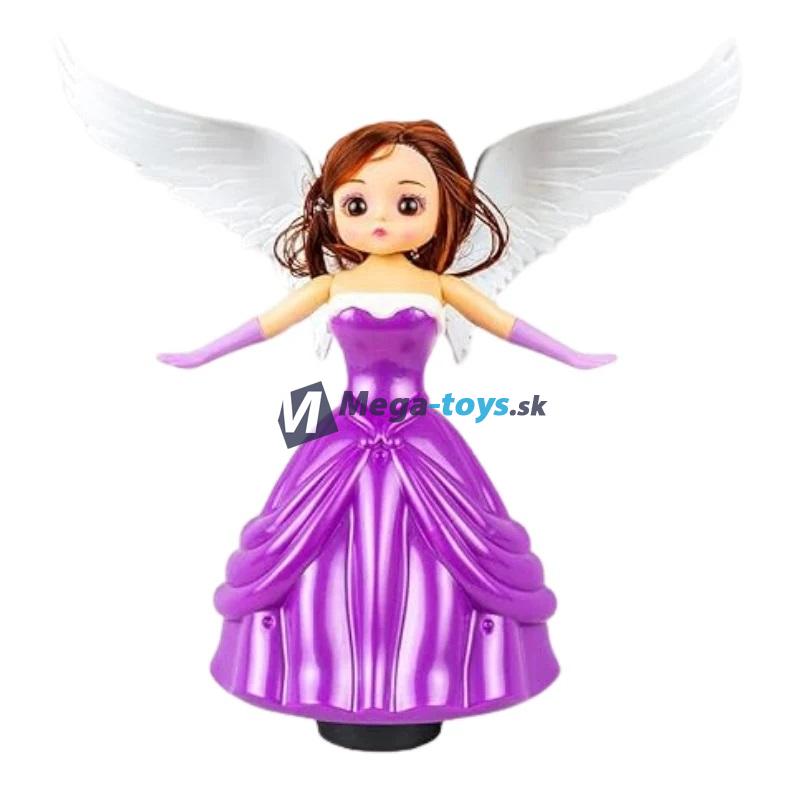 Bábika Anna s krídlami spieva, tancuje, svieti