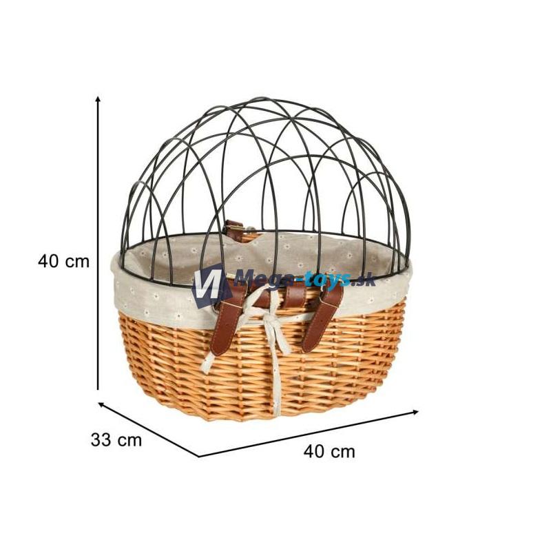 Prútený kôš pre domáce zvieratá 40x33cm