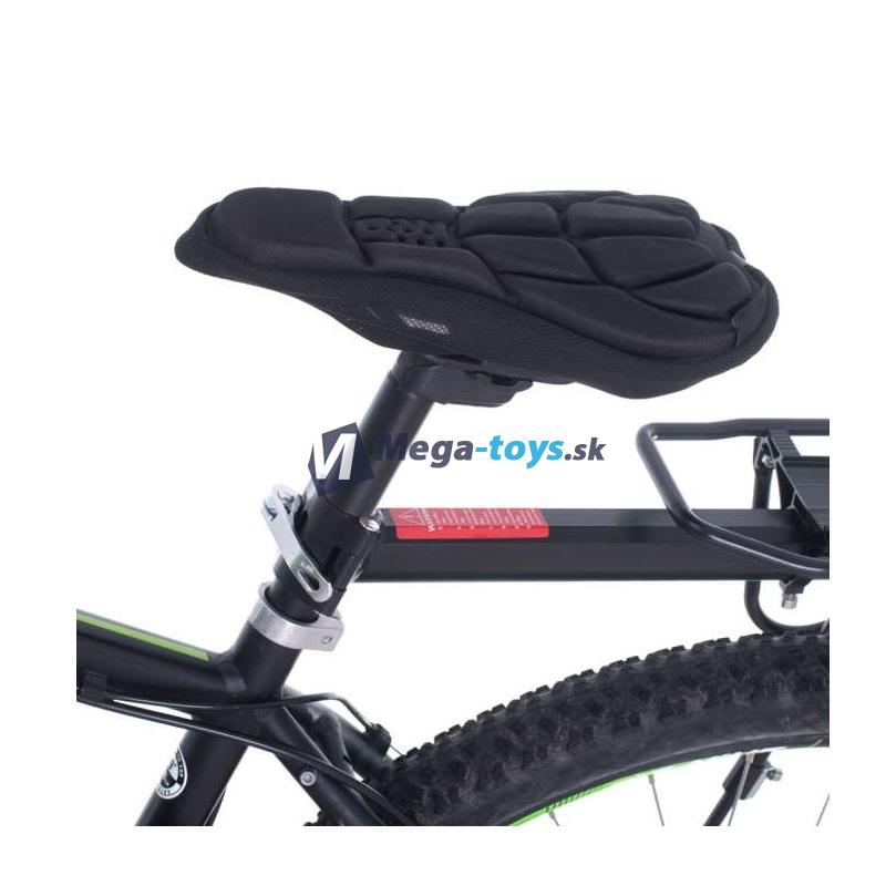 Gélový poťah na sedlo bicykla 3D 28cm čierny