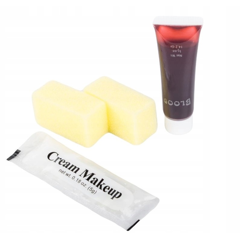 Falošná rana na Halloween s príslušenstvom – realistický make-up efekt uhryznutia