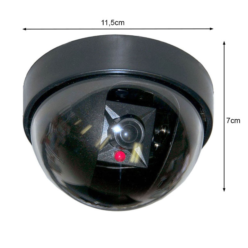 Atrapa bezpečnostnej kamery CCTV dome s LED – falošný dohľad pre domov aj firmu