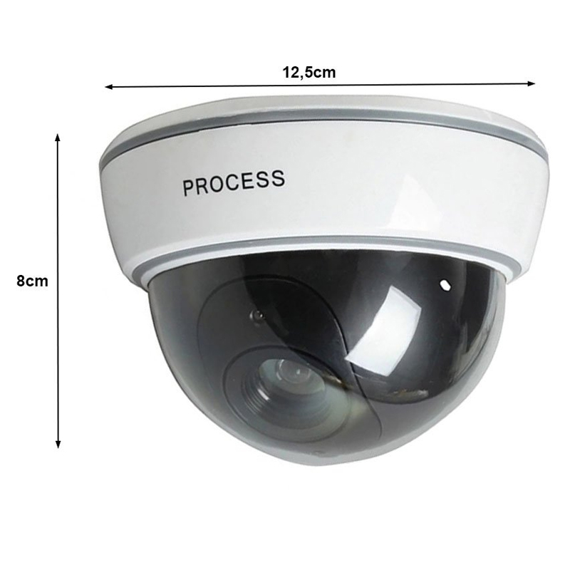 Atrapa kamery Dome IR veľká – falošná CCTV kamera s LED