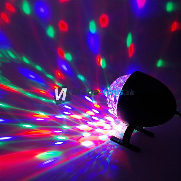 LED disko guľa s diaľkovým ovládaním