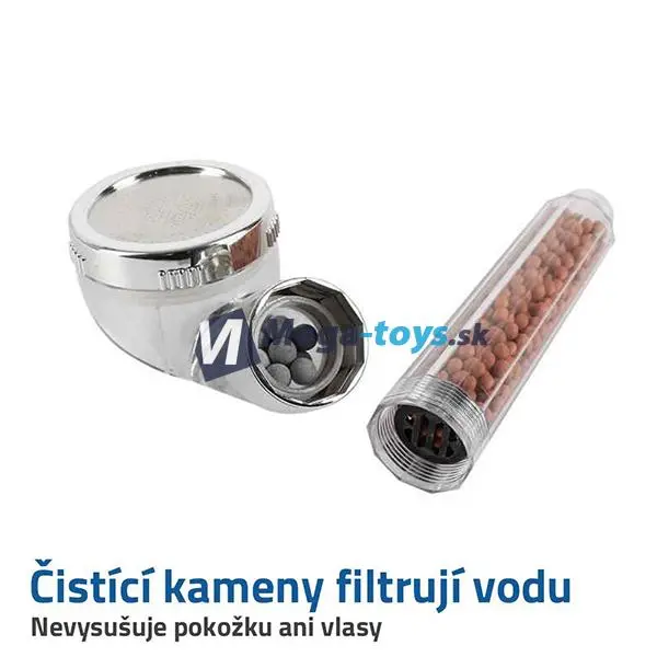 Úsporná sprcha s čistiacimi kameňmi