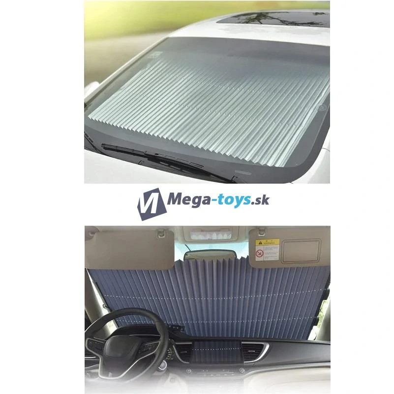 Slnečná clona roleta na čelné sklo