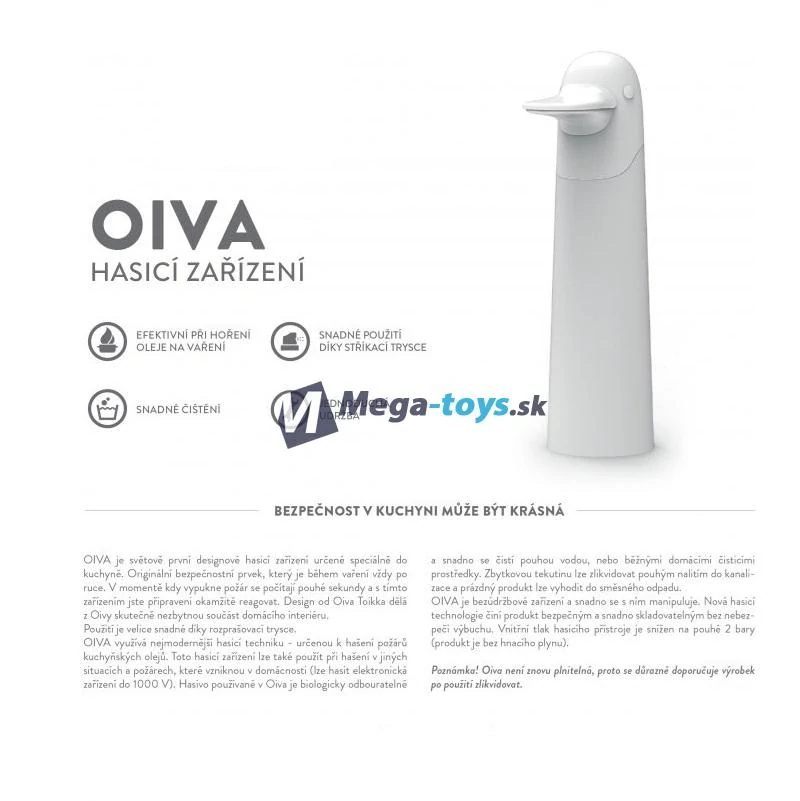 Hasiaci prístroj do kuchyne Oiva