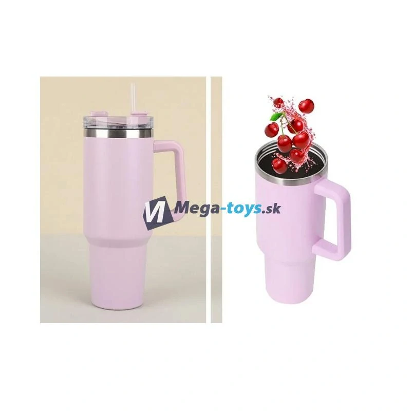 Termohrnček 1200 ml so slamkou