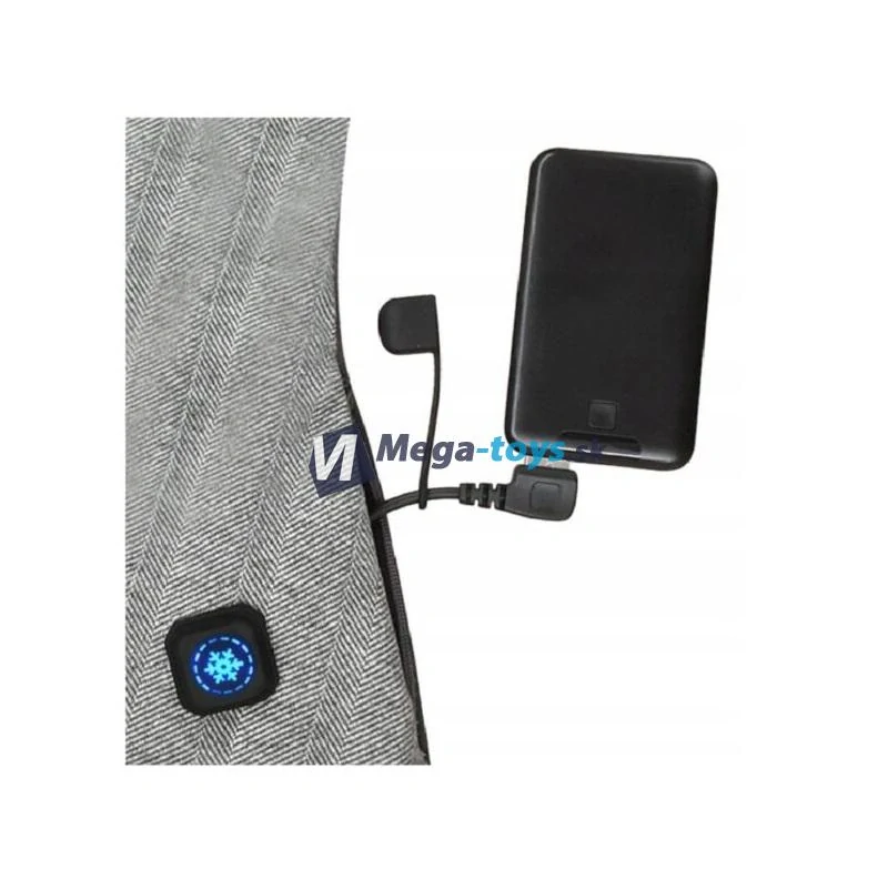 Inteligentný vyhrievaný šál sivý