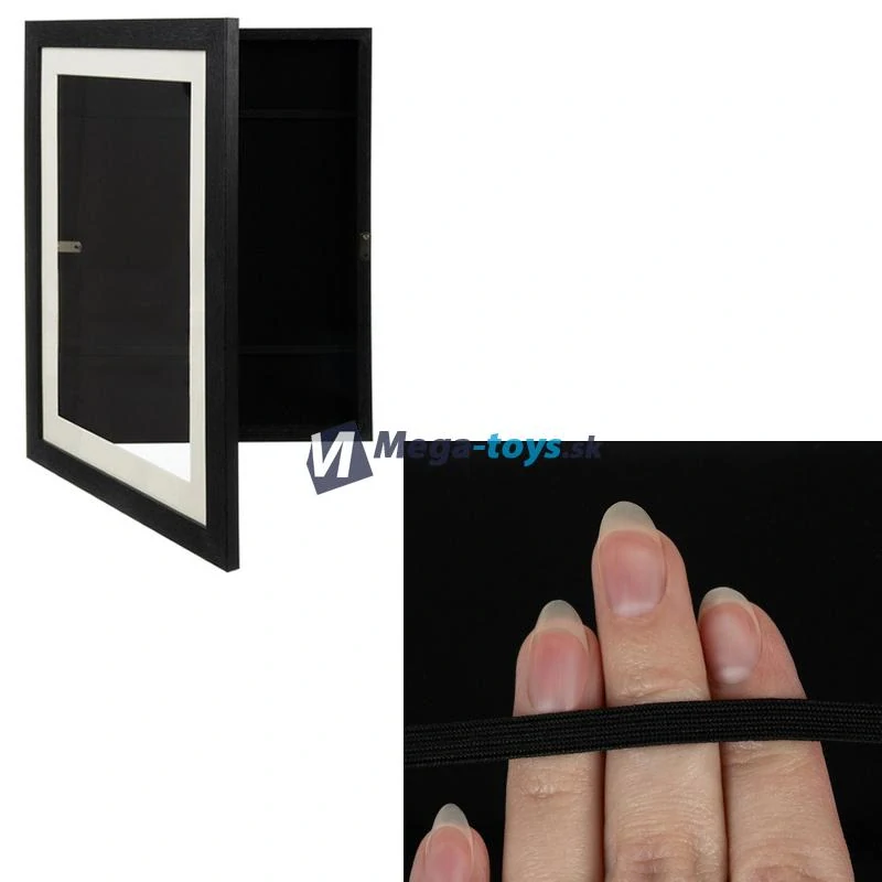 Umelecký rám na detské obrázky A4 čierny