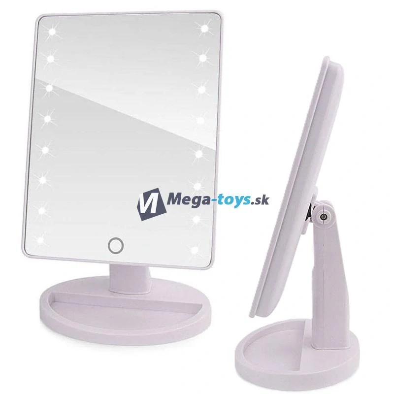 Osvetlené kozmetické zrkadlo 16 LED veľké