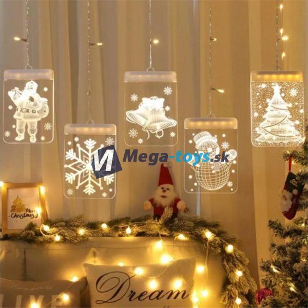 Vianočné 3D LED dekorácia 5 motívov