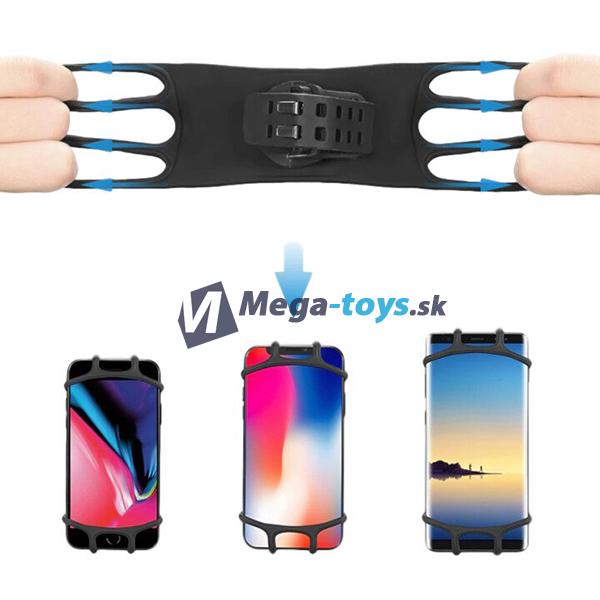 Silikónový držiak telefónu na bicykel