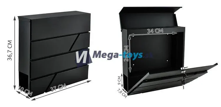 Poštová schránka Malatec - antracit S6238