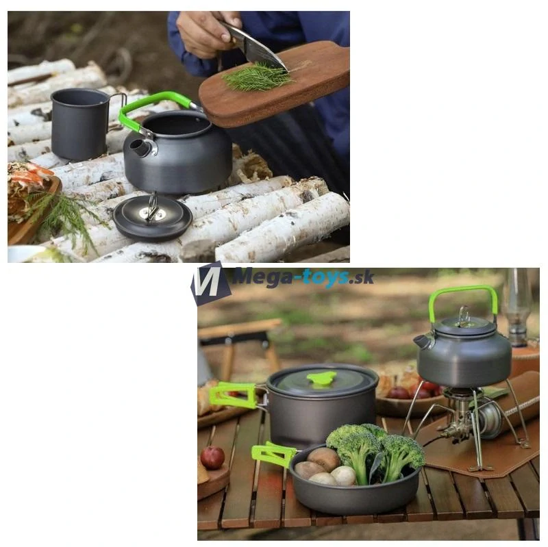 Kempingová sada riadu 18 ks