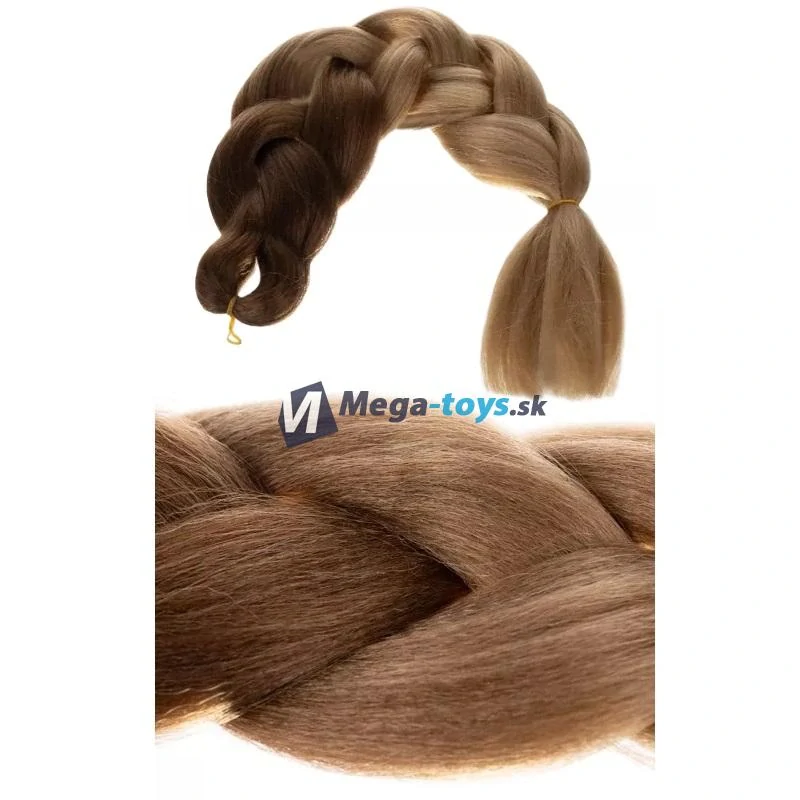 Ombré vrkôčiky zo syntetických vlasov hnedé