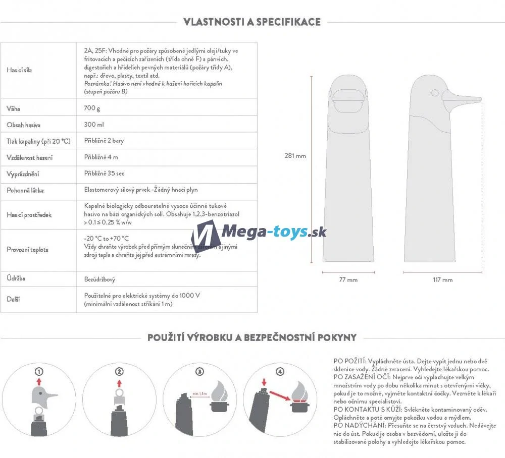 Hasiaci prístroj do kuchyne Oiva