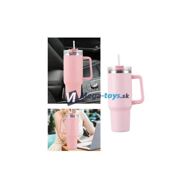 Termohrnček 1200 ml so slamkou
