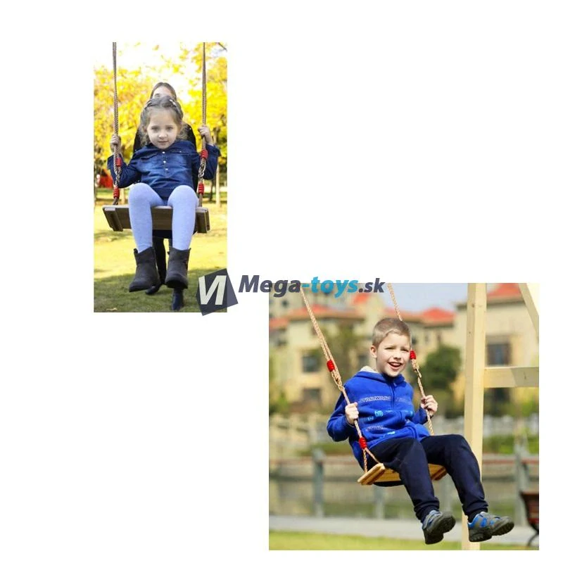 Drevená záhradná hojdačka 100 - 170 cm