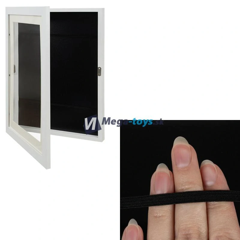 Umelecký rám na detské obrázky A4 biely