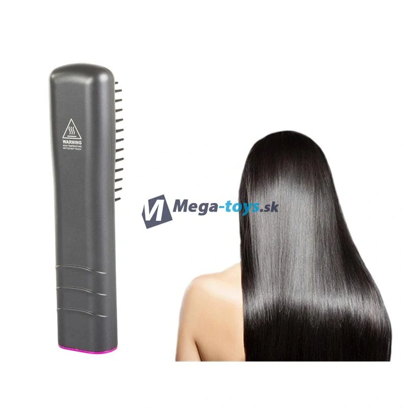Elektrická bezdrôtová kefa na vyrovnávanie vlasov 2v1