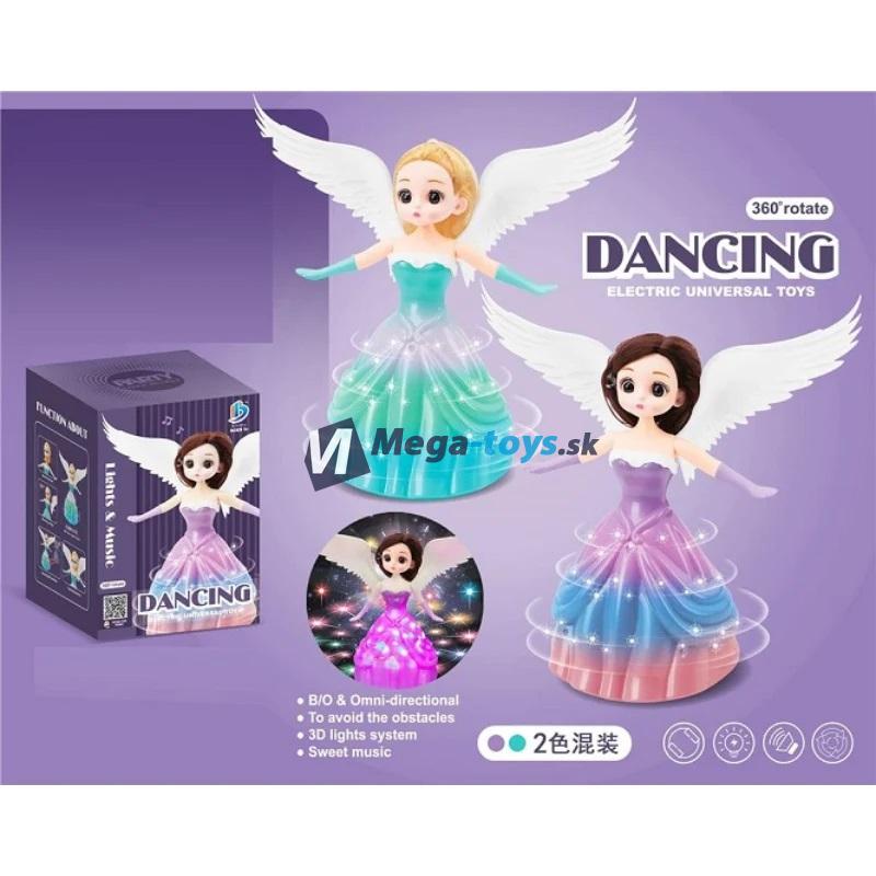 Bábika Anna s krídlami spieva, tancuje, svieti