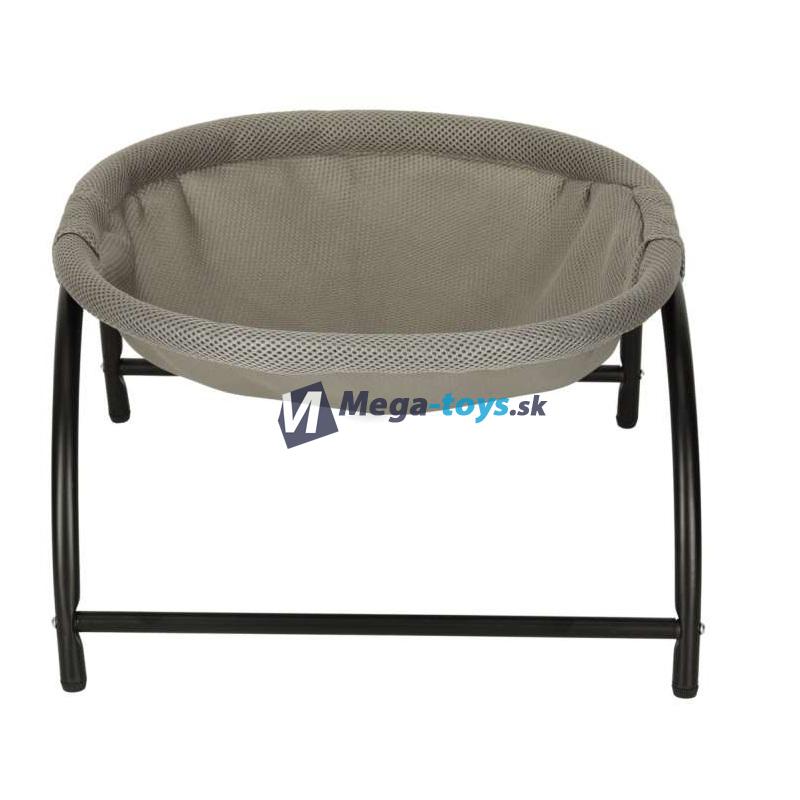 Pelech pre mačky - hojdacia sieť na nožičkách 45x42x23 cm sivá