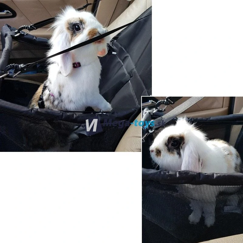 Autosedačka pre psa 40 x 40 x 32 cm čierna