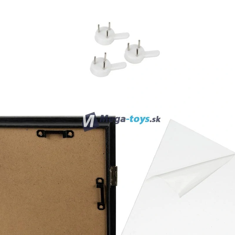 Umelecký rám na detské obrázky A4 čierny