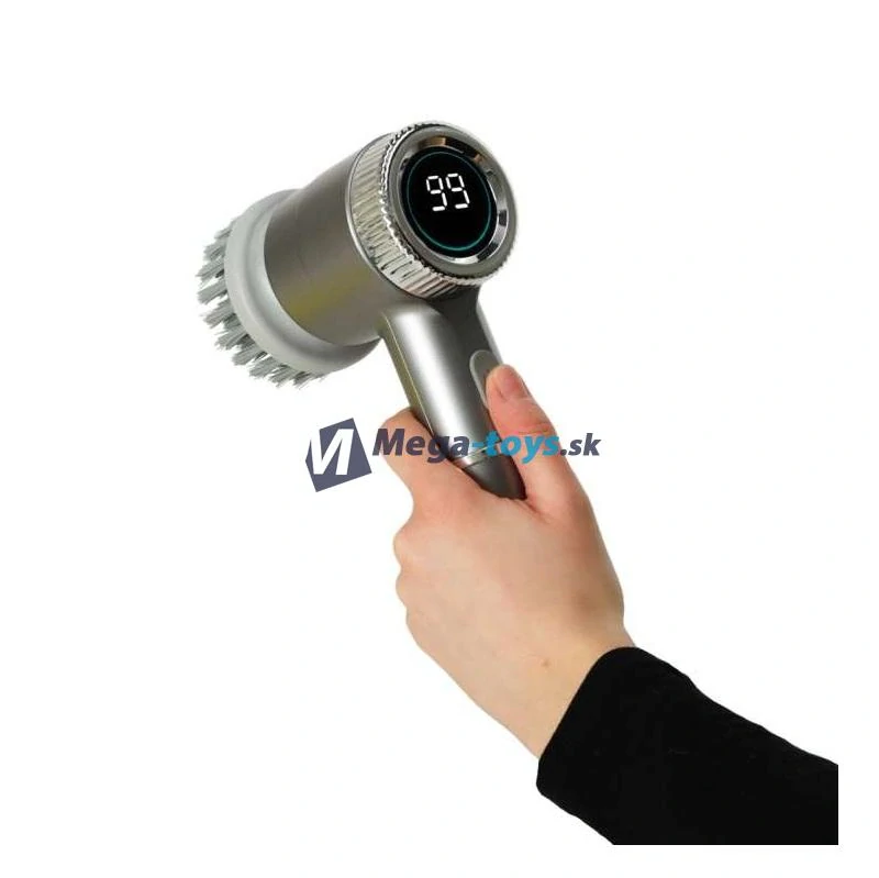 Rotačná elektrická čistiaca kefa 5v1 s LED displejom