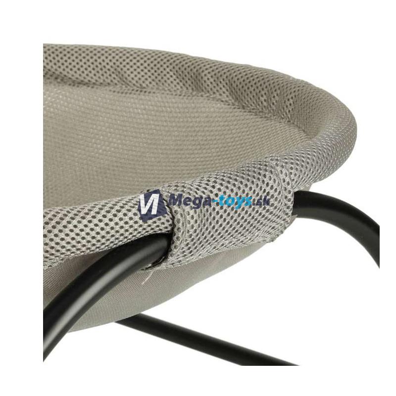 Pelech pre mačky - hojdacia sieť na nožičkách 45x42x23 cm sivá