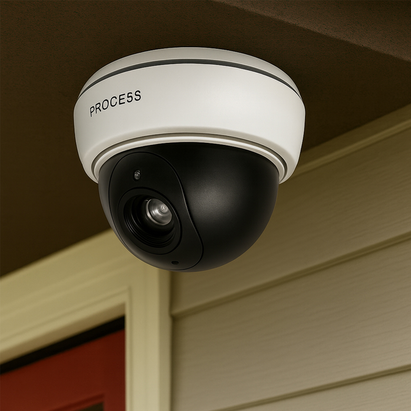 Atrapa kamery Dome IR veľká – falošná CCTV kamera s LED