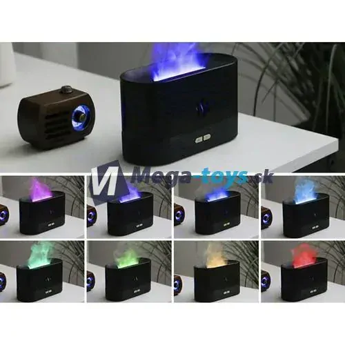 Aróma difuzér zvlhčovač čierny 180 ml