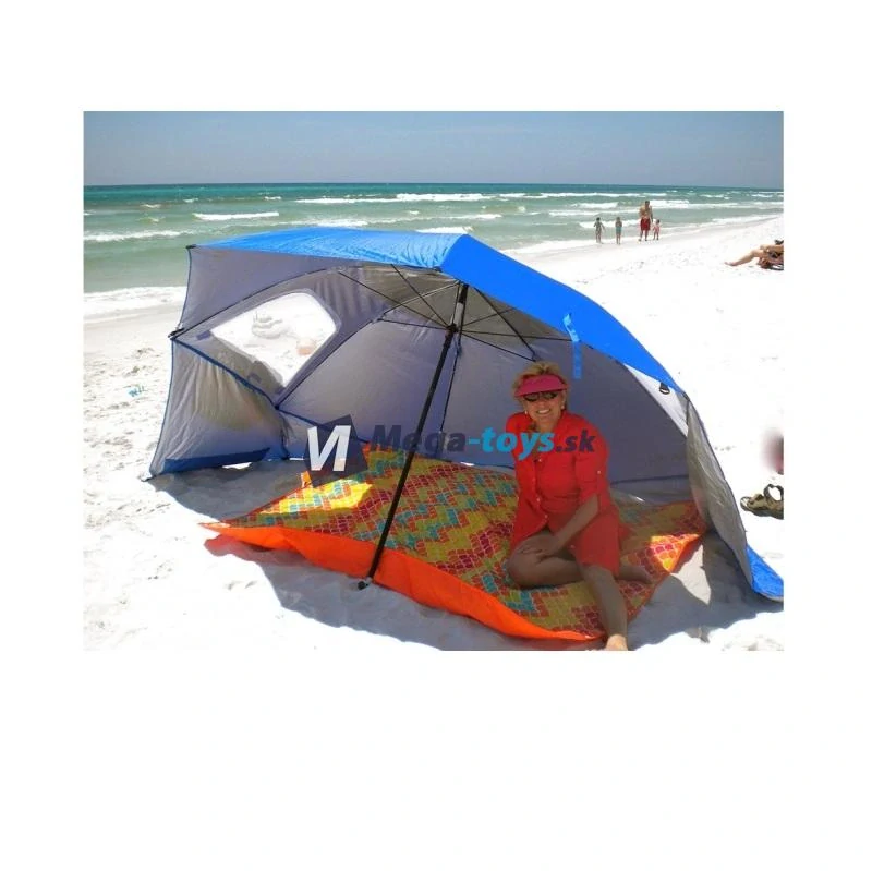 Veľký záhradný plážový slnečník 2v1