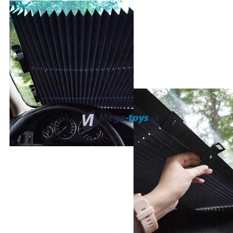 Slnečná clona roleta na čelné sklo