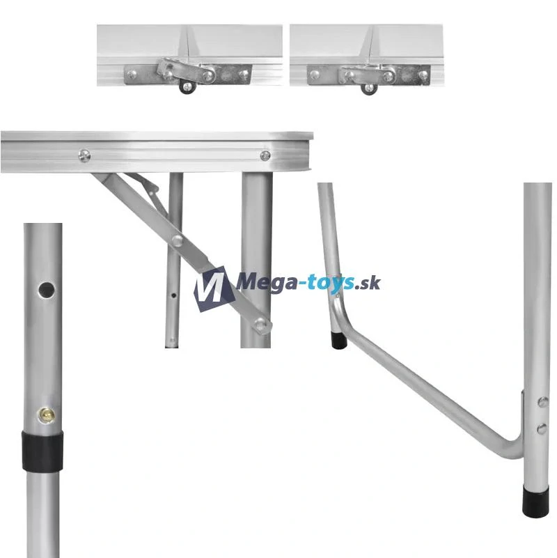 Skladacia kempingová sedacia súprava biela