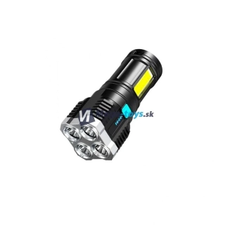 Vodeodolná LED baterka s USB nabíjaním