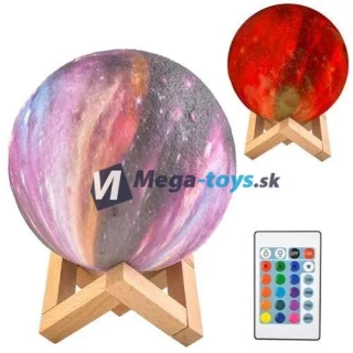 Nočná mesačná lampa 15cm, 16 farieb