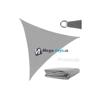Ochranná plachta proti slnku 3 x 3 x 3 m šedá
